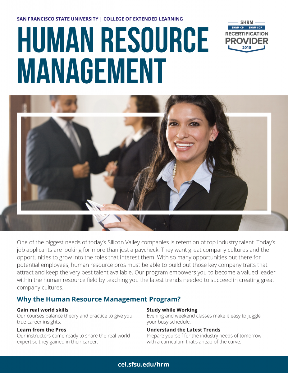HR Management brochure cover