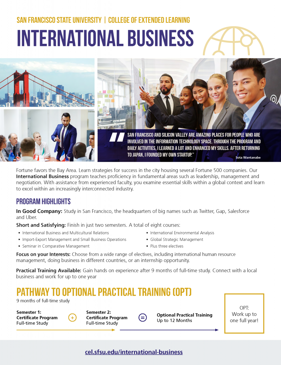 International Business - International Brochure Cover