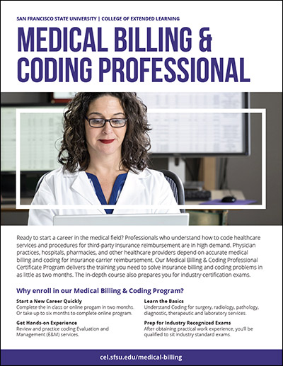 Medical Billing & Coding Professional brochure cover