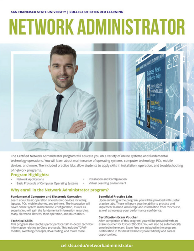 Network Administrator brochure cover