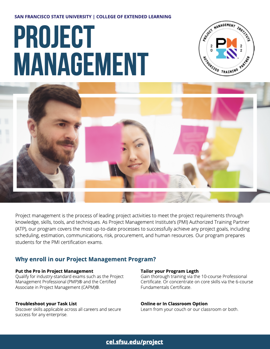 Project Management Brochure Cover