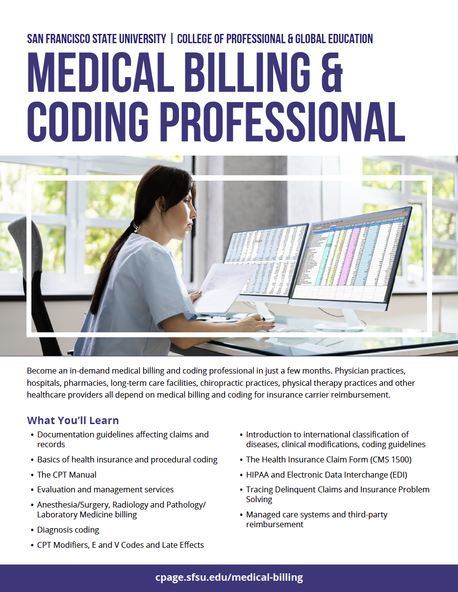 Medical Billing & Coding Professional flyer