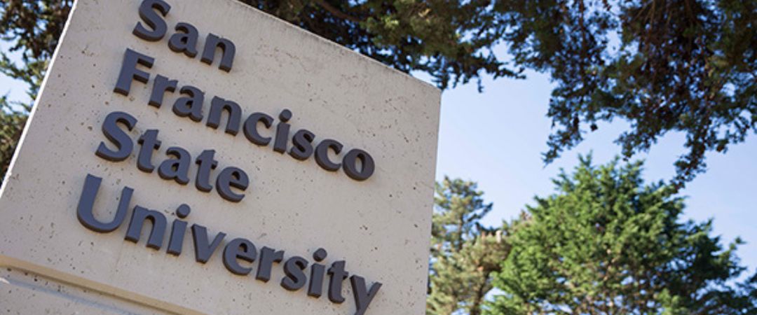 San Francisco State University sign