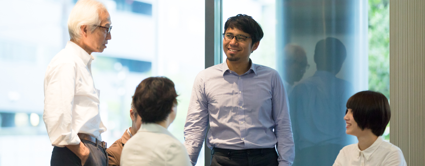 Employees at a Clinical Trials workplace