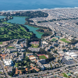 Aerial photo of SF State campus