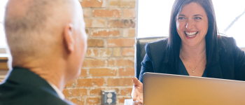 HR manager interviews man