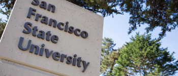 San Francisco State University sign
