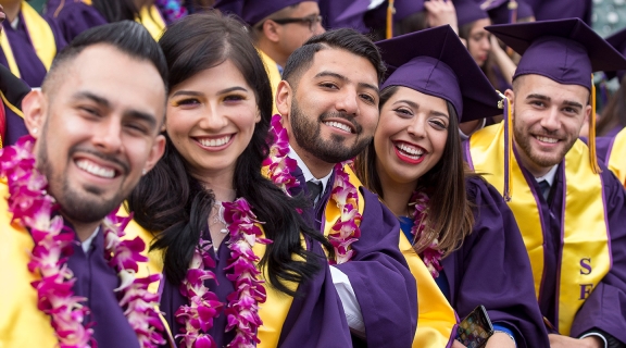 Graduates at Commencement